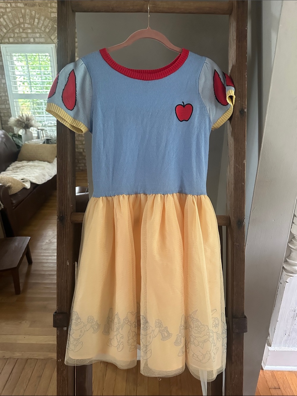 DISNEY PRINCESS SNOW WHITE TULLE DRESS APPLE XL